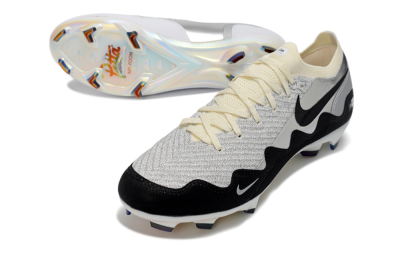 Men's Nike Air Zoom Mercurial Vapor 16 Elite FG Football Boots - White/Light Gray/Metallic Silver