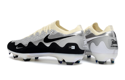 Men's Nike Air Zoom Mercurial Vapor 16 Elite FG Football Boots - White/Light Gray/Metallic Silver