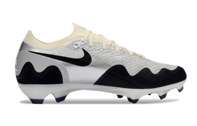 Men's Nike Air Zoom Mercurial Vapor 16 Elite FG Football Boots - White/Light Gray/Metallic Silver