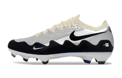 Men's Nike Air Zoom Mercurial Vapor 16 Elite FG Football Boots - White/Light Gray/Metallic Silver