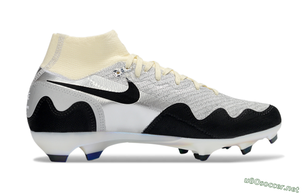 Men's Nike Air Zoom Mercurial Superfly 10 Elite FG Football Boots - White/Metallic Silver/Champagne 5