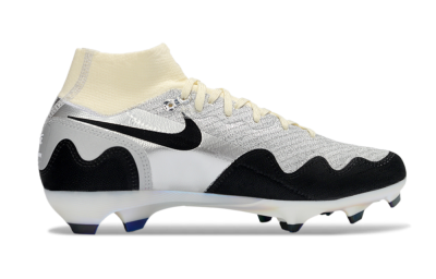 Men's Nike Air Zoom Mercurial Superfly 10 Elite FG Football Boots - White/Metallic Silver/Champagne