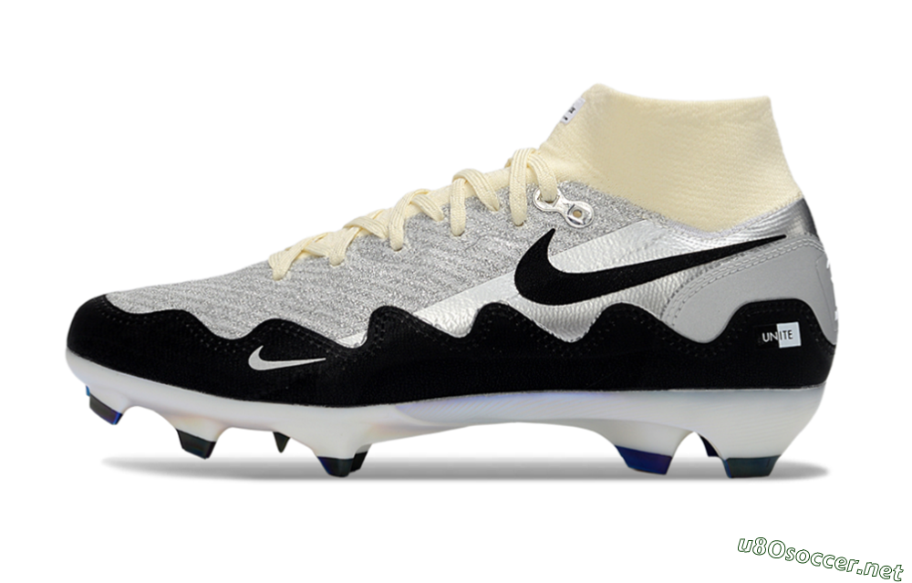 Men's Nike Air Zoom Mercurial Superfly 10 Elite FG Football Boots - White/Metallic Silver/Champagne 0