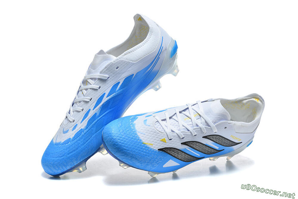 Men's Adidas Predator 26 Elite FG Football Boots - Blue/Sky Blue/Steel Grey 6