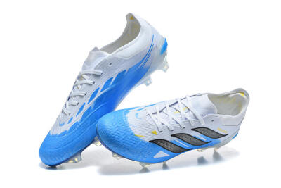 Men's Adidas Predator 26 Elite FG Football Boots - Blue/Sky Blue/Steel Grey