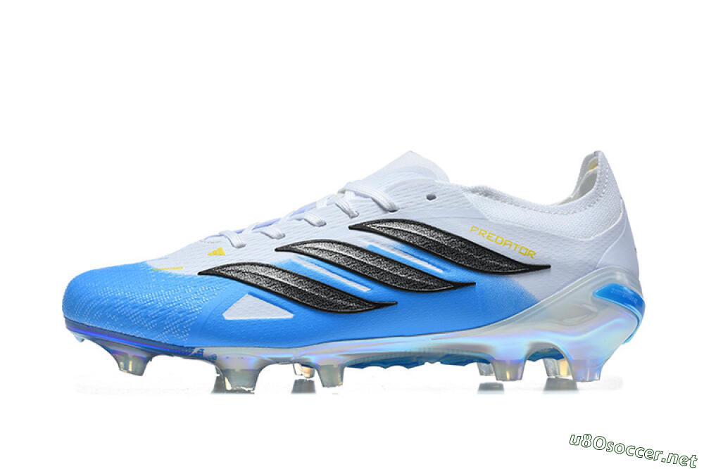 Men's Adidas Predator 26 Elite FG Football Boots - Blue/Sky Blue/Steel Grey 0