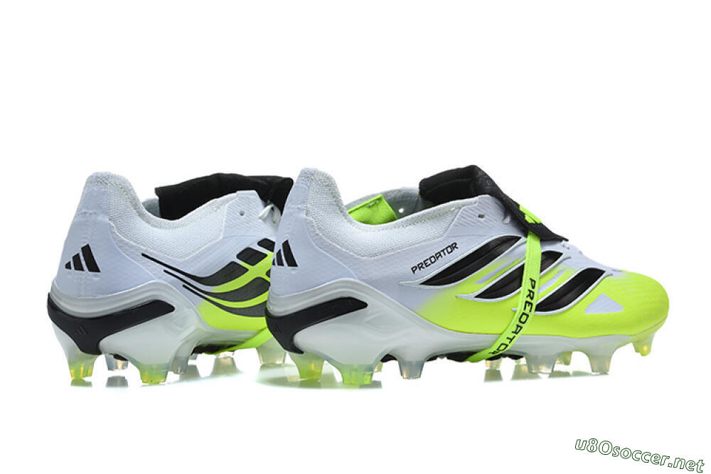 Men's Adidas Predator 26 Elite Fold-Over Tongue FG Football Boots - Yellow/Electric Green/Black 9