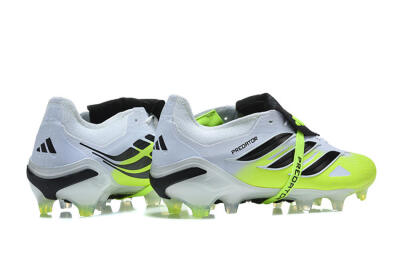 Men's Adidas Predator 26 Elite Fold-Over Tongue FG Football Boots - Yellow/Electric Green/Black