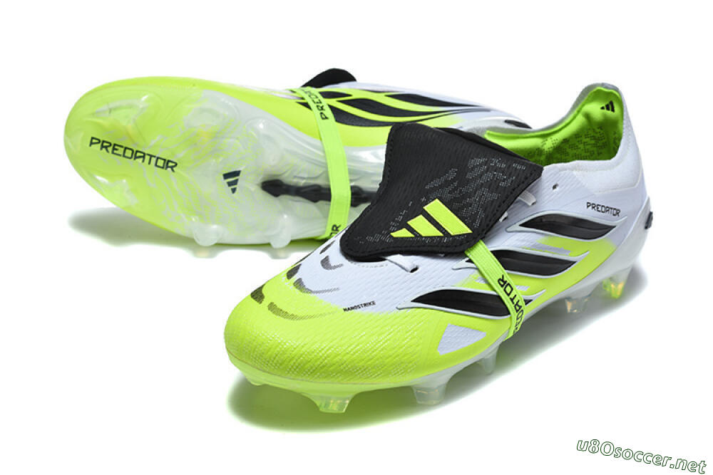 Men's Adidas Predator 26 Elite Fold-Over Tongue FG Football Boots - Yellow/Electric Green/Black 3