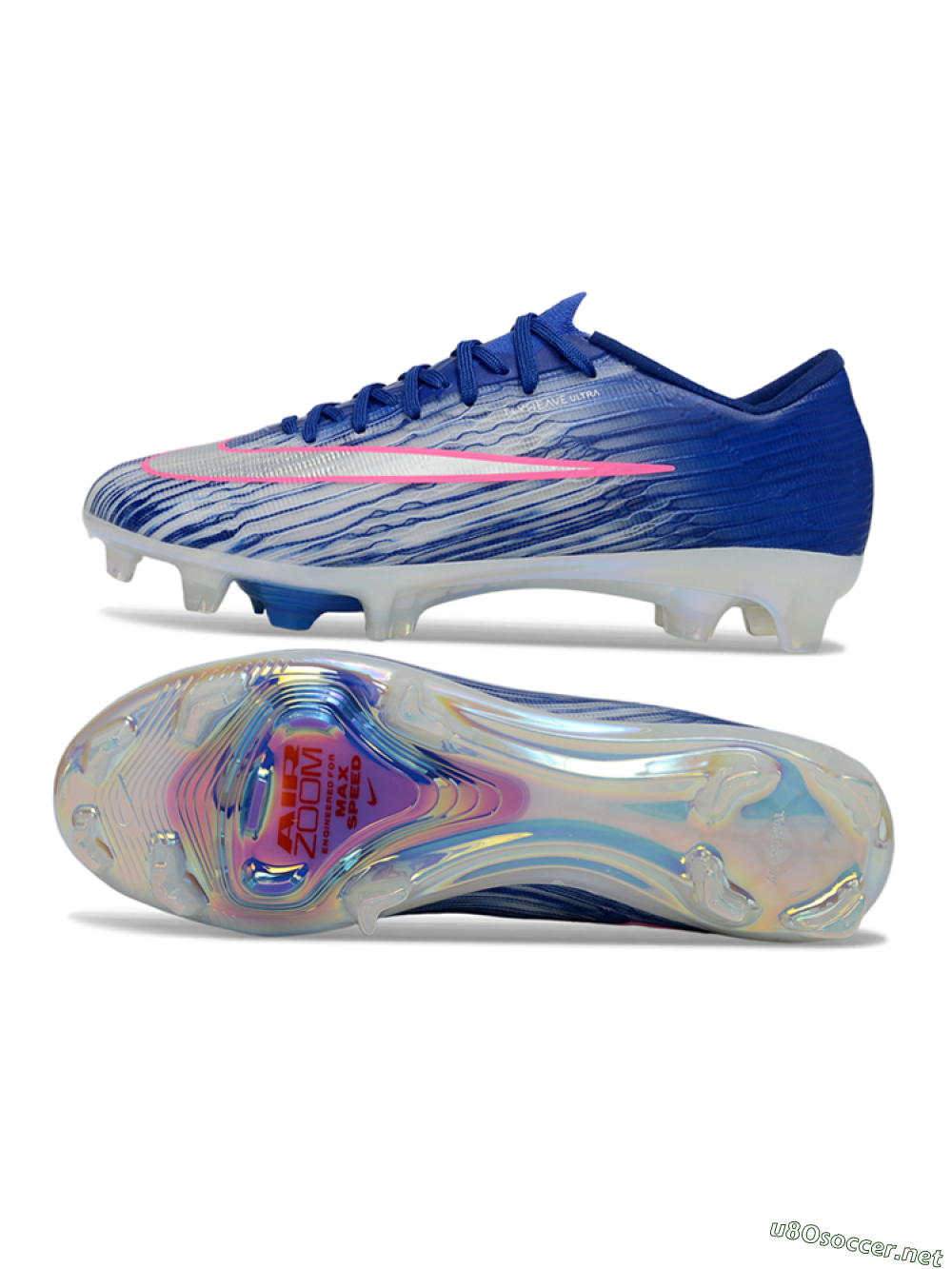 Men's Nike Air Zoom Mercurial Superfly 11 FG Football Boots - Blue/Electric Blue/Neon Pink 1