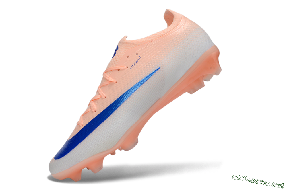 Men's Nike Air Zoom Mercurial Vapor 17 Elite FG Football Boots - Peach/Electric Blue/Soft Coral 5