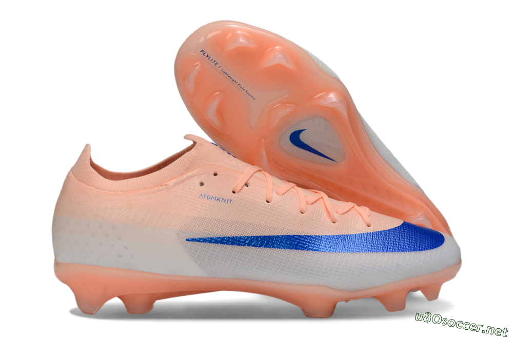 Men's Nike Air Zoom Mercurial Vapor 17 Elite FG Football Boots - Peach/Electric Blue/Soft Coral 2