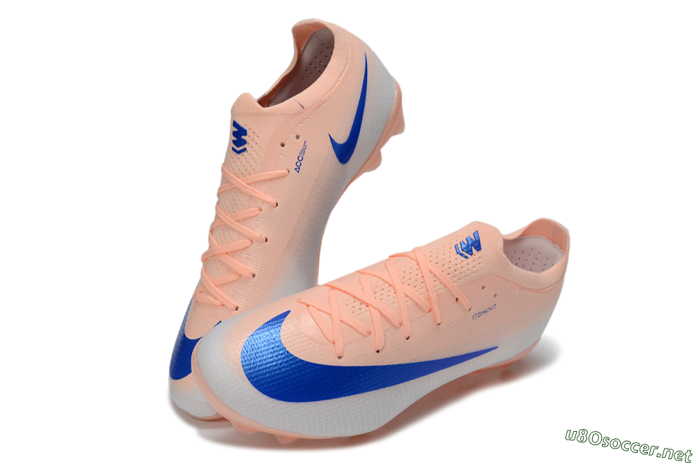 Men's Nike Air Zoom Mercurial Vapor 17 Elite FG Football Boots - Peach/Electric Blue/Soft Coral 3