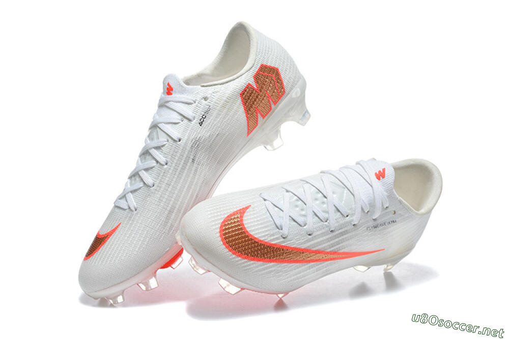 Men's Nike Air Zoom Mercurial Superfly 11 FG Football Boots - White/Bright Red/Crystal Clear 6