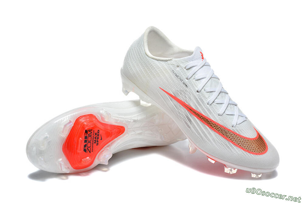 Men's Nike Air Zoom Mercurial Superfly 11 FG Football Boots - White/Bright Red/Crystal Clear 4