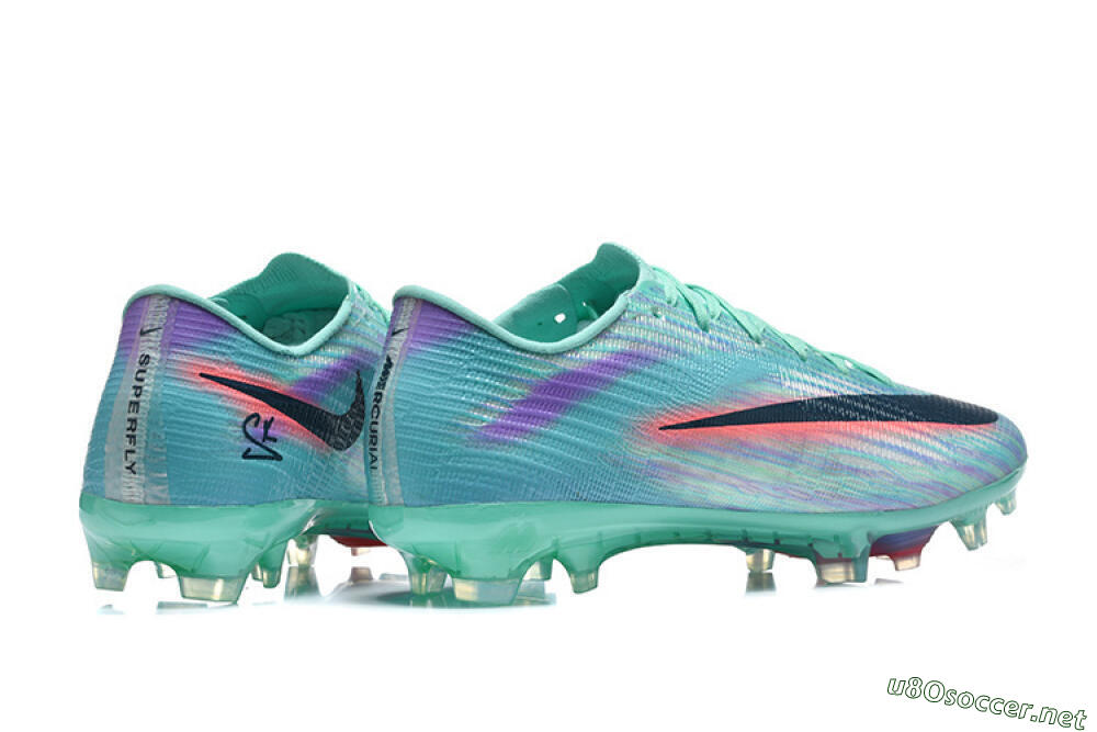 Men's Nike Air Zoom Mercurial Superfly 11 FG Football Boots - Aqua/Mint Green/Coral Pink 9