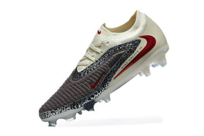 Men's Nike Phantom 6 Elite Low FG Football Boots - Brown/Crimson Red/White