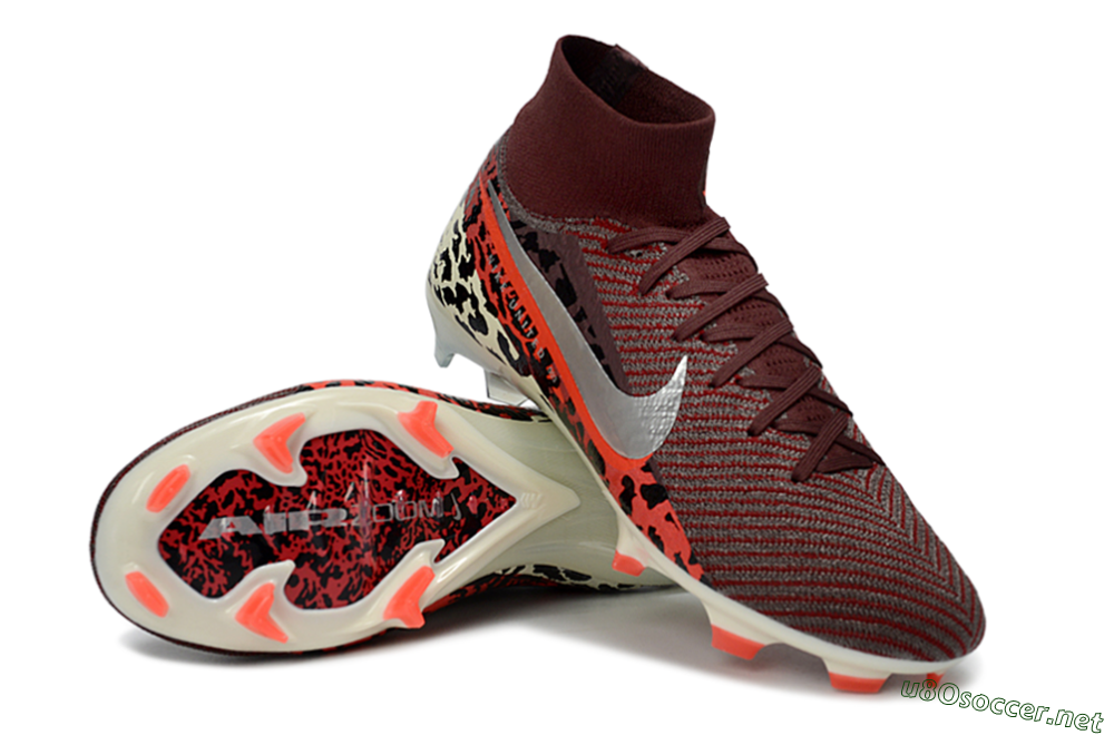 Men's Nike Air Zoom Mercurial Superfly 10 Elite FG Football Boots - Maroon/Scarlet Blaze/Crimson Spice 4