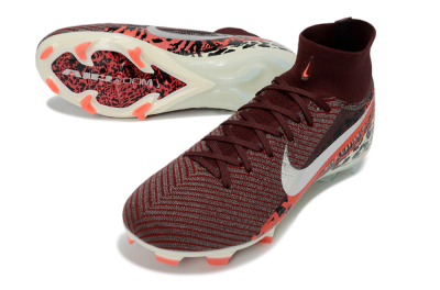 Men's Nike Air Zoom Mercurial Superfly 10 Elite FG Football Boots - Maroon/Scarlet Blaze/Crimson Spice
