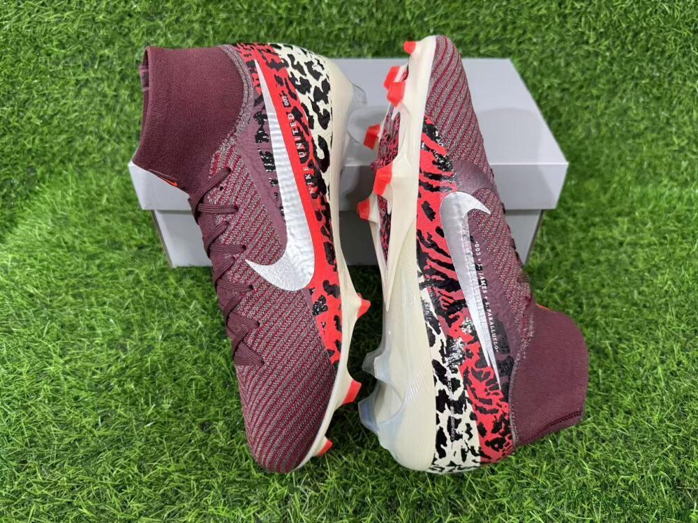 Men's Nike Air Zoom Mercurial Superfly 10 Elite FG Football Boots - Maroon/Scarlet Blaze/Crimson Spice