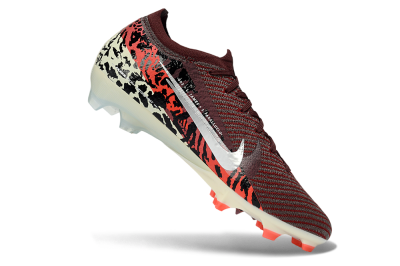 Men's Nike Air Zoom Mercurial Vapor 16 Elite FG Football Boots - Maroon/Fiery Red/Muted Ivory