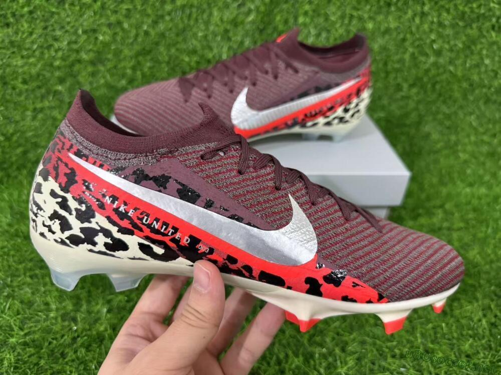 Men's Nike Air Zoom Mercurial Vapor 16 Elite FG Football Boots - Maroon/Fiery Red/Muted Ivory