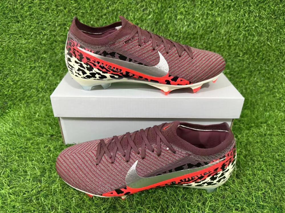 Men's Nike Air Zoom Mercurial Vapor 16 Elite FG Football Boots - Maroon/Fiery Red/Muted Ivory