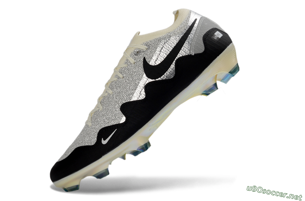 Men's Nike Air Zoom Mercurial Vapor 16 Elite FG Football Boots - Black/Golden Grey/White 5