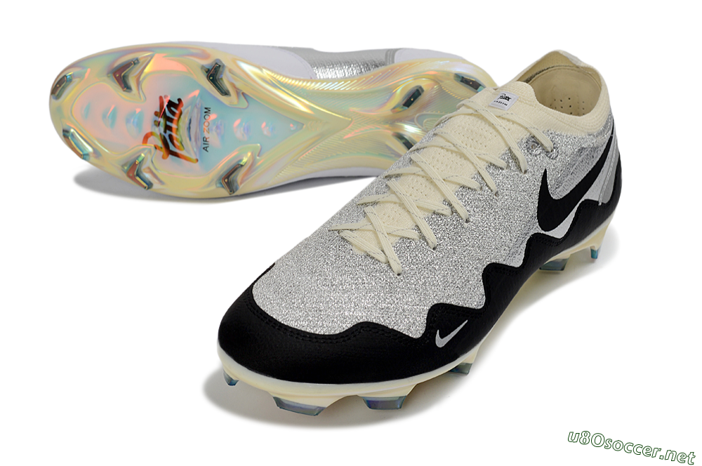 Men's Nike Air Zoom Mercurial Vapor 16 Elite FG Football Boots - Black/Golden Grey/White 3