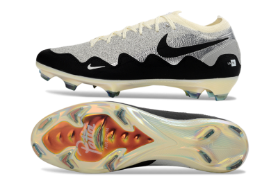 Men's Nike Air Zoom Mercurial Vapor 16 Elite FG Football Boots - Black/Golden Grey/White