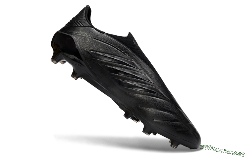 Men's Adidas Copa Pure 4 Elite Laceless FG Football Boots - Black/Midnight Black/Stealth Black 4