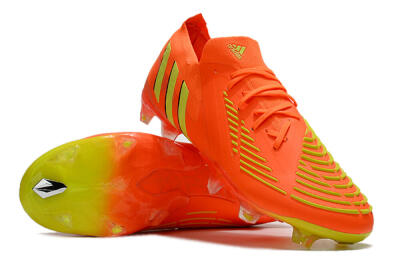Men's Adidas Predator Edge.1 Low FG Football Boots - Orange/Yellow