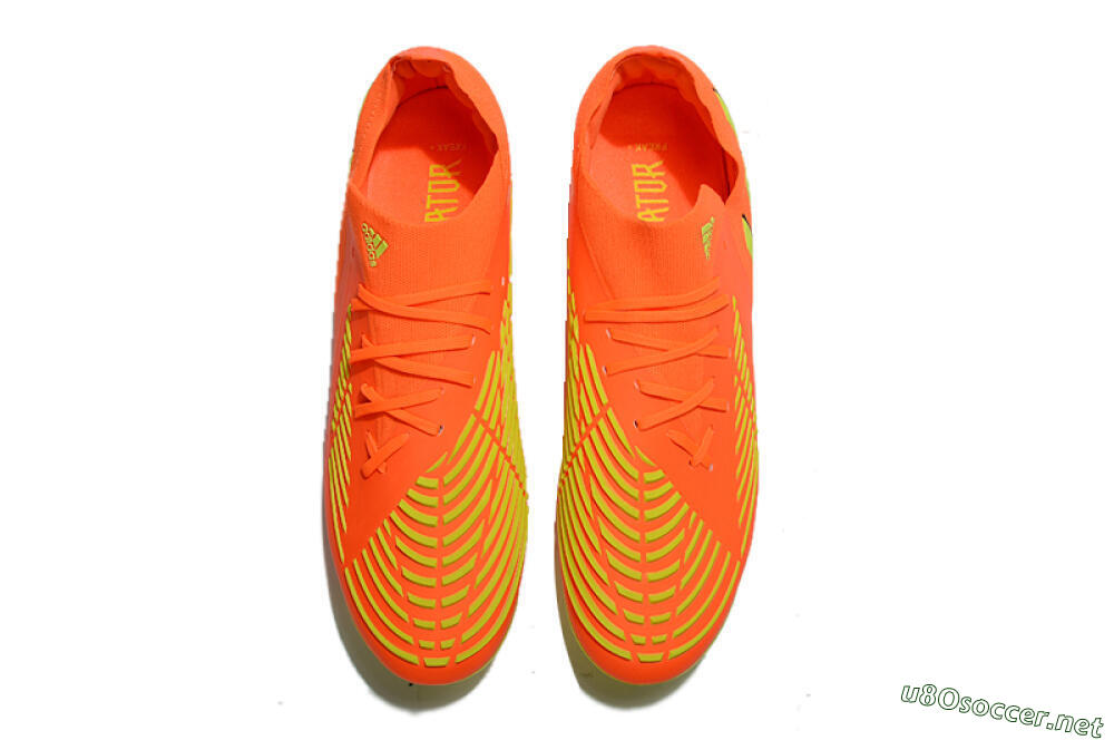 Men's Adidas Predator Edge.1 Low FG Football Boots - Orange/Yellow 4
