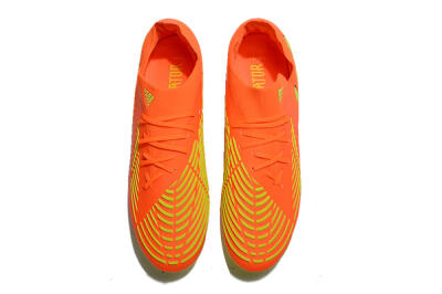 Men's Adidas Predator Edge.1 Low FG Football Boots - Orange/Yellow