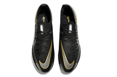Men's Nike Phantom GT 2 FG Football Boots - Black/Silver/Gold