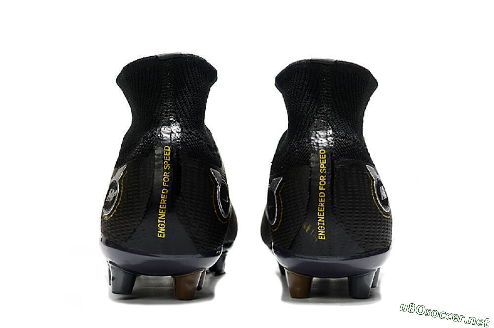 Men's Nike Mercurial Superfly 8 Elite AG Football Boots - Black/Gold/White 5