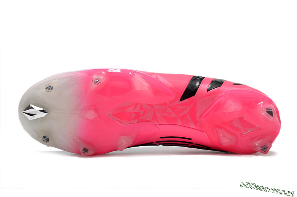 Men's Adidas Predator Edge.1 Low FG Football Boots - White/Pink 6