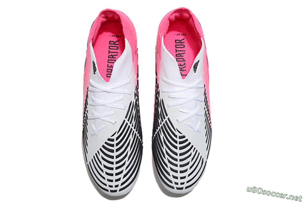 Men's Adidas Predator Edge.1 FG Football Boots - White/Pink 4