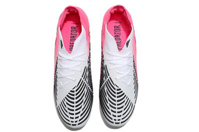 Men's Adidas Predator Edge.1 FG Football Boots - White/Pink