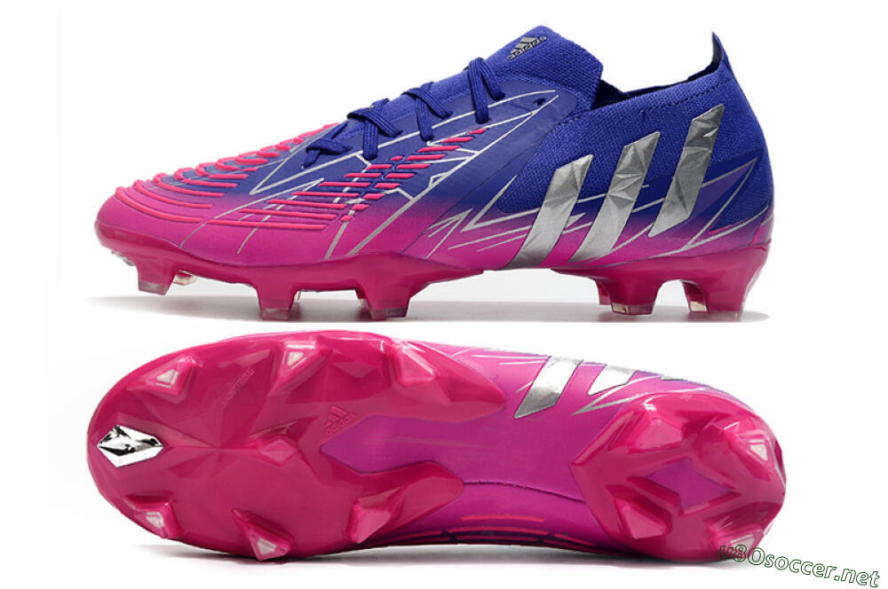 Men's Adidas Predator Edge.1 Low FG Football Boots - Purple/Pink 1