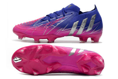 Men's Adidas Predator Edge.1 Low FG Football Boots - Purple/Pink