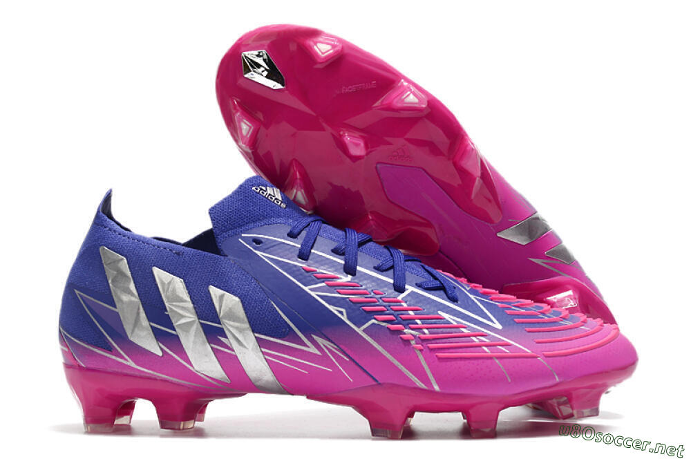 Men's Adidas Predator Edge.1 Low FG Football Boots - Purple/Pink 2