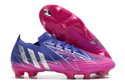 Men's Adidas Predator Edge.1 Low FG Football Boots - Purple/Pink