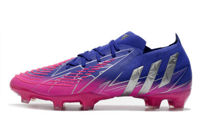 Men's Adidas Predator Edge.1 Low FG Football Boots - Purple/Pink