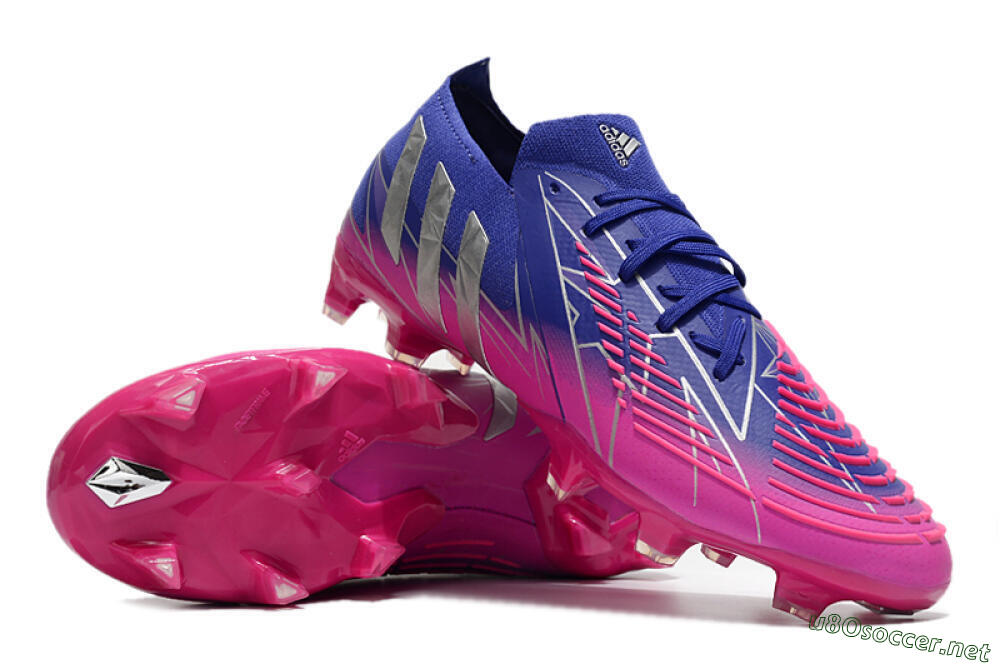 Men's Adidas Predator Edge.1 Low FG Football Boots - Purple/Pink 3