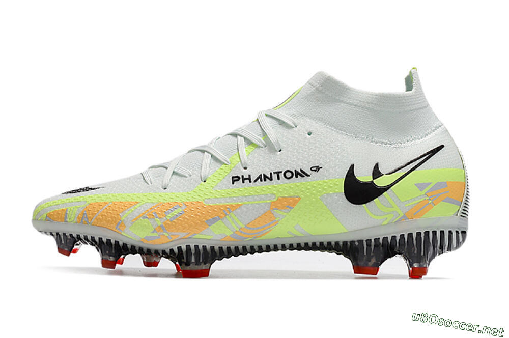 Men's Nike Phantom GT 2 DF Elite FG Football Boots - White/Green 0