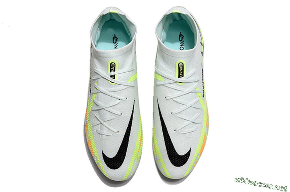 Men's Nike Phantom GT 2 DF Elite FG Football Boots - White/Green 4