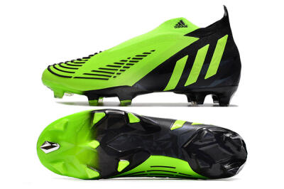 Men's Adidas Predator Edge Geometric+ FG Football Boots - Green/Black