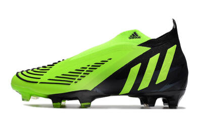 Men's Adidas Predator Edge Geometric+ FG Football Boots - Green/Black
