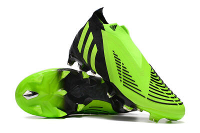 Men's Adidas Predator Edge Geometric+ FG Football Boots - Green/Black